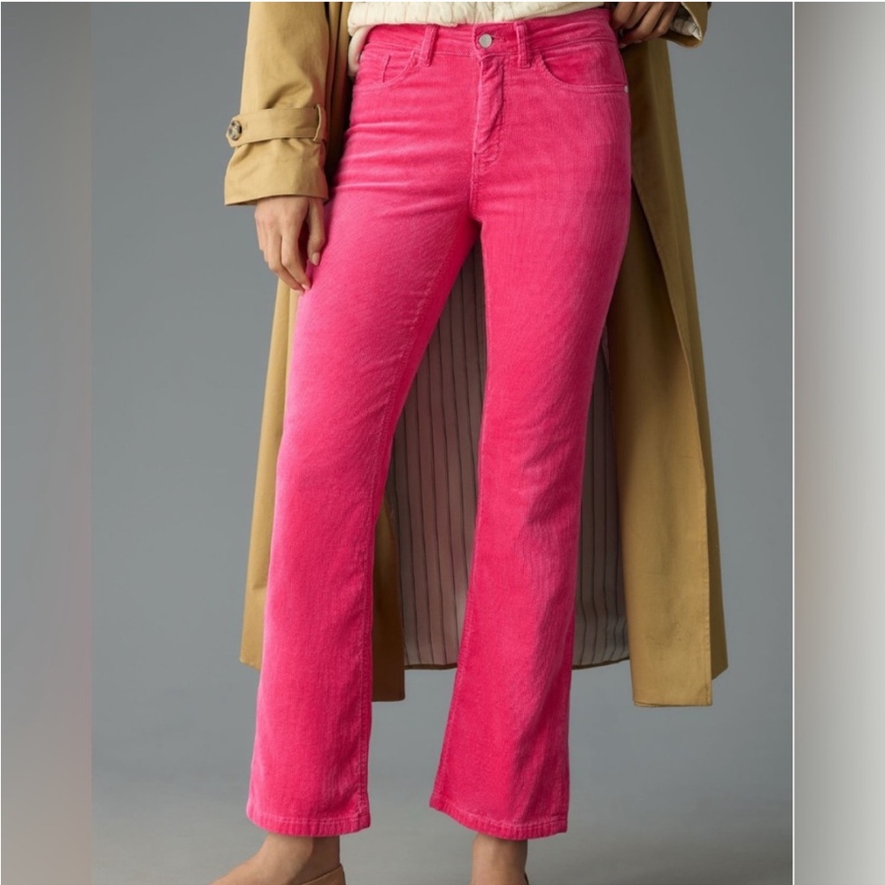 Magenta Anthro Pilcro boot cut cords with slight stretch. Size 27